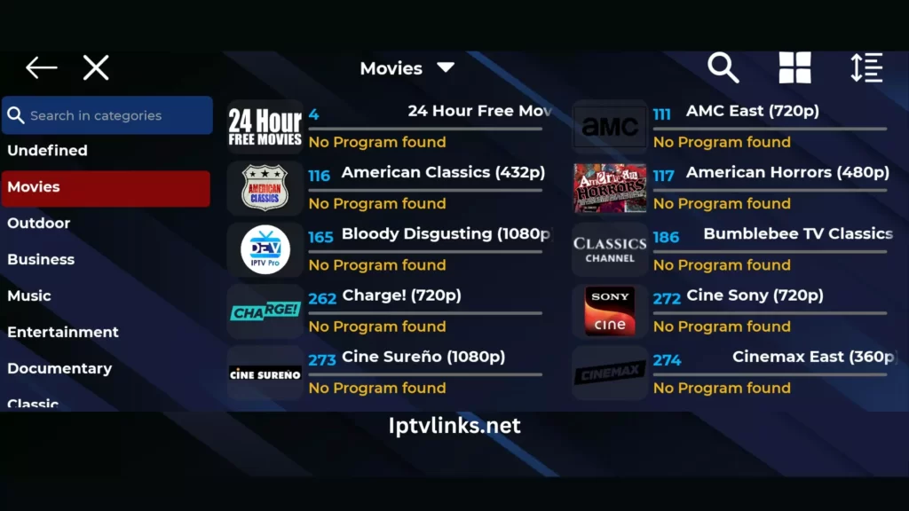 IPTV USA M3U Playlist: on Mobile